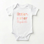 Personalized Graphic Bodysuit in Little Sister