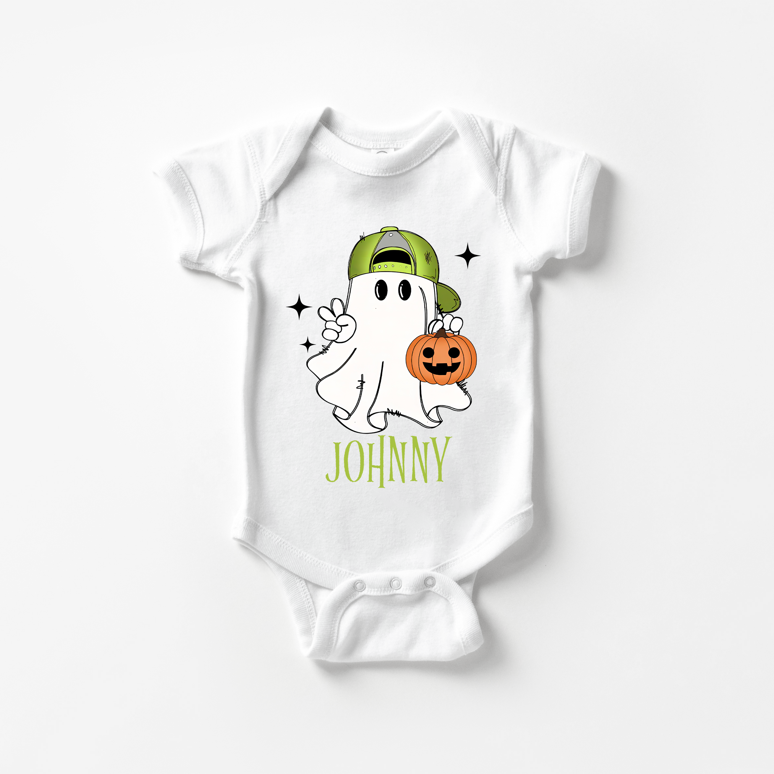 Personalized Graphic Bodysuit in Boo Babes