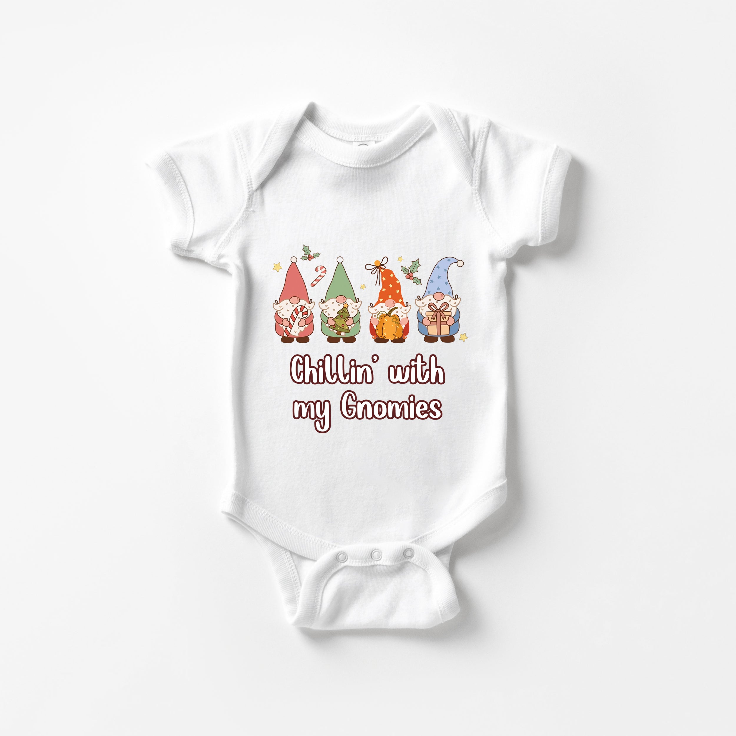 Graphic Bodysuit in Chillin' with my Gnomies