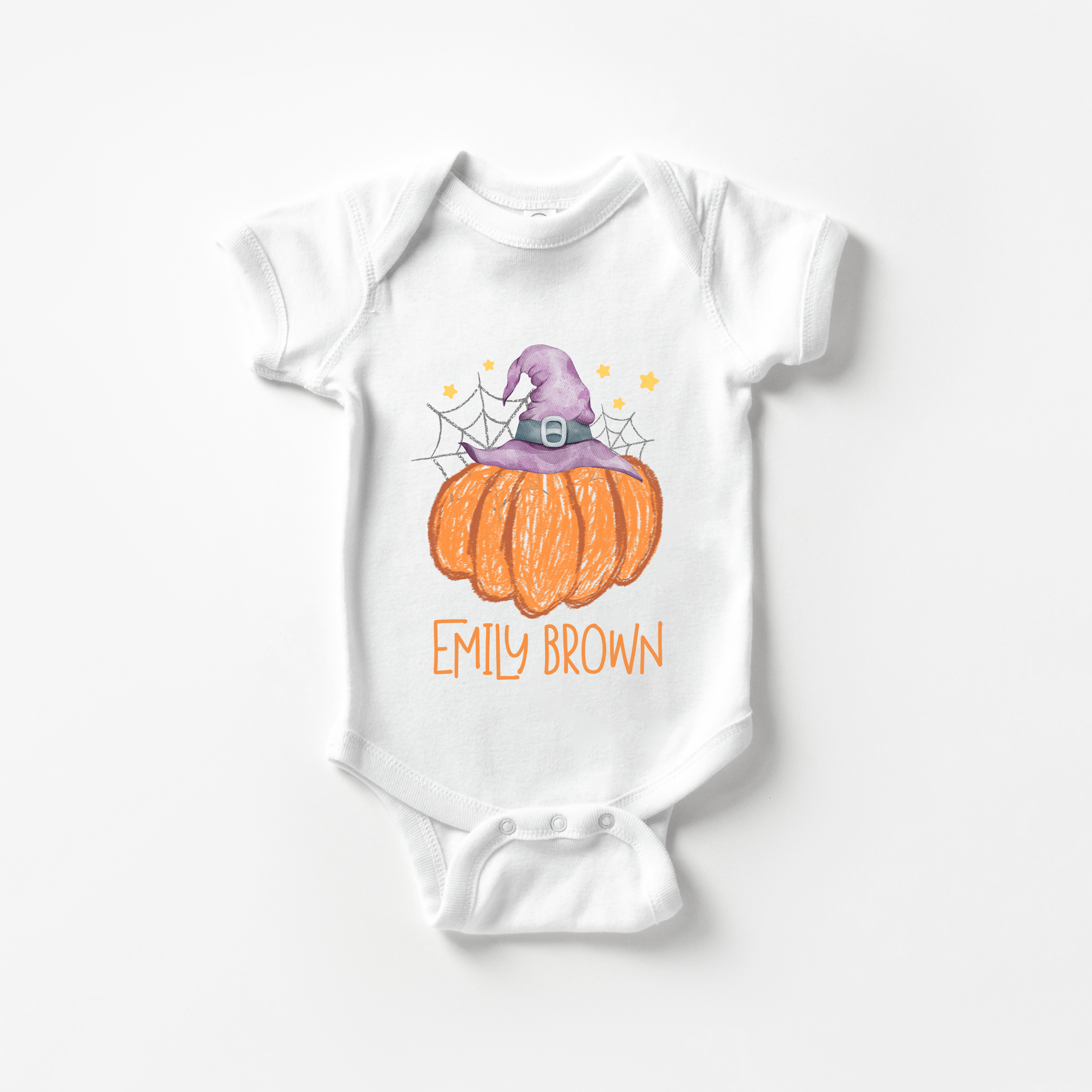 Personalized Graphic Bodysuit in Little Pumpkin