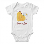 Personalized Graphic Bodysuit in Little Chick