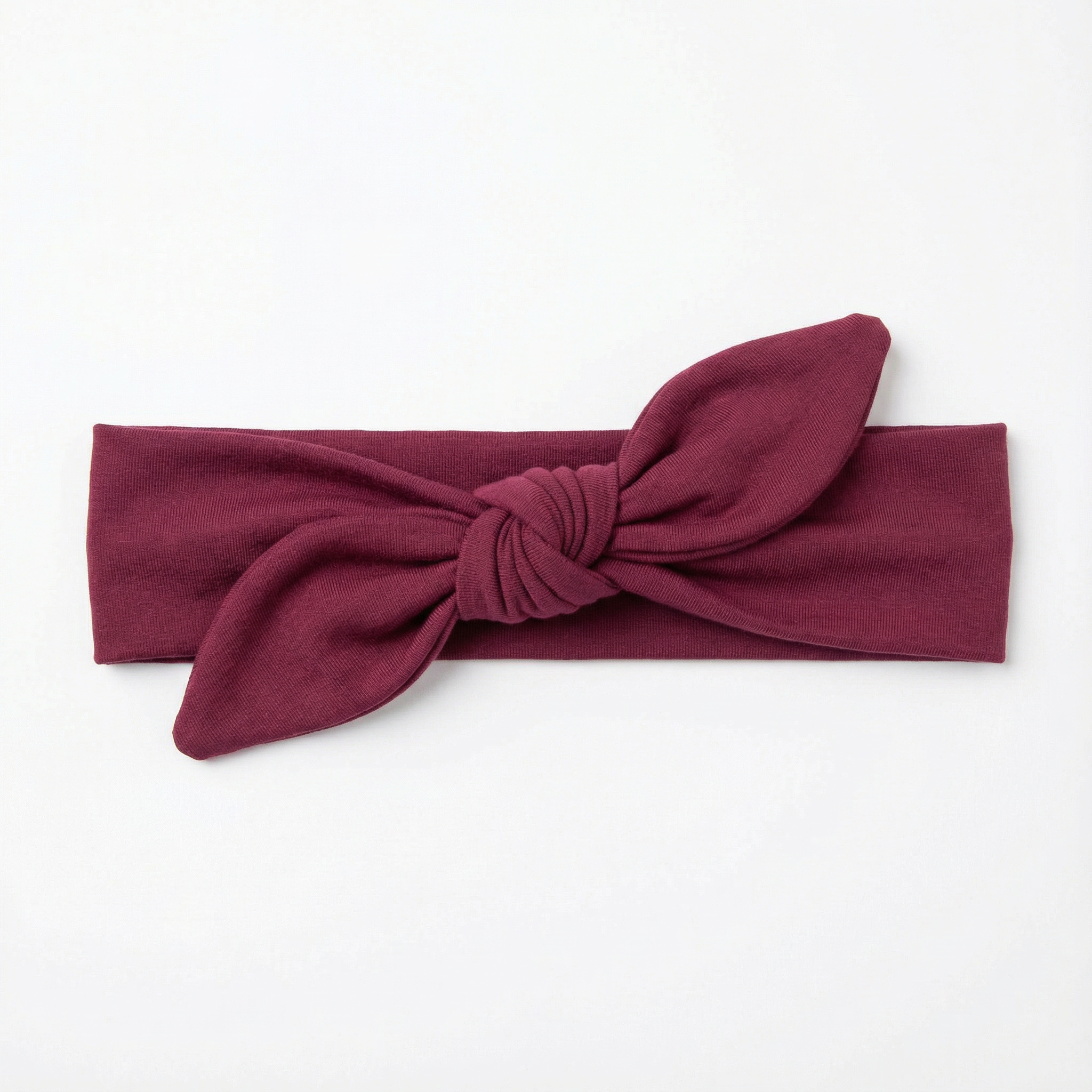 Personalized Knotted Headband in Wine