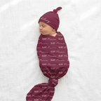 Personalized Swaddle in Wine
